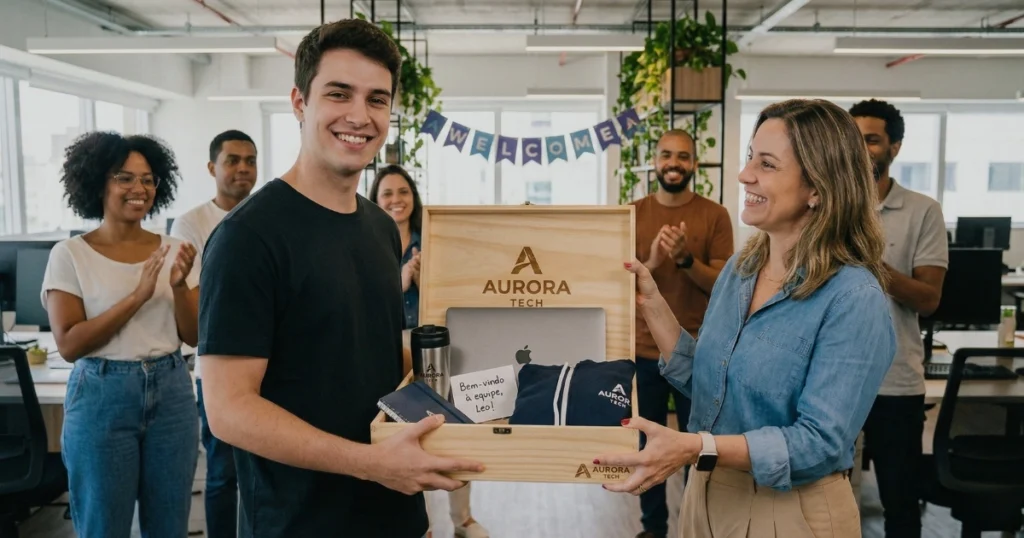 Kit onboarding corporativo 1 kit onboarding com brindes corporativos personalizados para novos funcionários