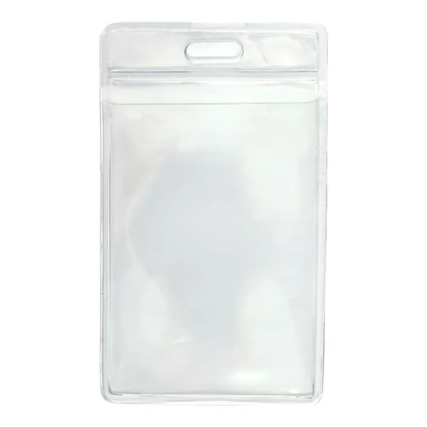 Porta-crachá flexível transparente e impermeável